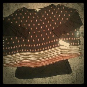NWT! Valerie Stevens L blouse